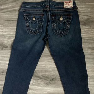 True Religion cropped jeans size31